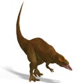 Giant Dinosaur Allosaurus With Clipping Path over Royalty Free Stock Photo