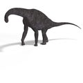 Giant dinosaur brachiosaurus With Clipping Path Royalty Free Stock Photo