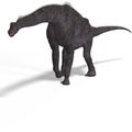 Giant dinosaur brachiosaurus With Clipping Path Royalty Free Stock Photo