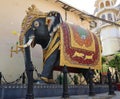 A giant elephant statue at City Palace, Udaipur.