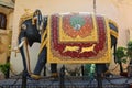 A giant elephant statue at City Palace, Udaipur.