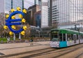 Giant Euro sign in Frankfurt