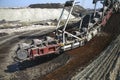 Giant excavator in a coal mine