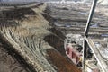 Giant excavator in a coal mine