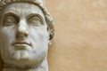 Giant face of Emperor Costantine in Rome Royalty Free Stock Photo
