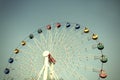 Giant ferris wheel against blue sky Royalty Free Stock Photo