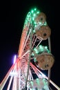 giant Ferris wheel carousel shines in the night sky Royalty Free Stock Photo