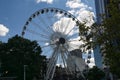 Giant Ferris wheel at Centennial Olympic Park in downtown Atlanta, GA Royalty Free Stock Photo