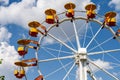 Giant Ferris Wheel In Fun Park On Blue Sky Royalty Free Stock Photo