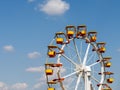 Giant Ferris Wheel In Fun Park On Blue Sky Royalty Free Stock Photo