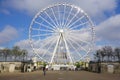 The giant Ferris Wheel (Grande Roue) in Paris Royalty Free Stock Photo