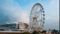 Giant Ferris wheel by the sea Royalty Free Stock Photo