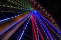 Giant Ferris Wheel at Union Station St Louis at night. Royalty Free Stock Photo