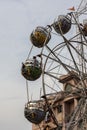 Giant ferry's wheel in county fair Royalty Free Stock Photo