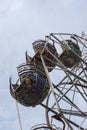 Giant ferry's wheel in county fair Royalty Free Stock Photo