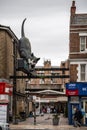 The Catford Cat statue Royalty Free Stock Photo