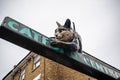 The Catford Cat statue Royalty Free Stock Photo