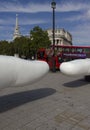 Giant Fingers in Trafalgar Square in London