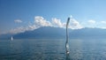 The giant fork in Lake Geneva, Vevey