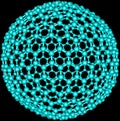 Giant fullerene molecule C720 on black
