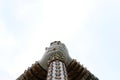 giant gardian statue at temple of dawn in Bangkok, Thailand