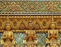 Giant and Garuda Model as Fence of Grand Temple in Thailand Royalty Free Stock Photo