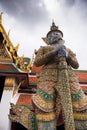 Giant gate keeper of the Royal Palace in Bankok