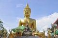 Giant gold buddha statue.