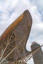 The giant Gold Fish sculpture, El Peix by Frank Gehry located on the Olypmic Port of Barcelona, Catalonia, Spain