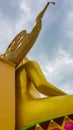 Golden Big Buddha statue Wat Phra Yai temple Koh Samui Royalty Free Stock Photo