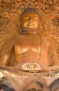 Giant Golden Buddha, Byodo-In Temple Royalty Free Stock Photo