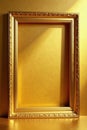 Giant golden frame extends infinitely, seamless texture , background, bright, texture Royalty Free Stock Photo