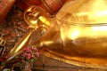 The Giant Golden Reclining Buddha (Sleep Buddha) in Wat Pho Buddhist Temple), Bangkok, Thailand