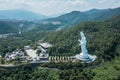 Giant Guanyin, Goddess Statue in countryside landscape of Tai Po, Hong Kong Royalty Free Stock Photo