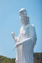 Giant Guanyin, Goddess Statue in countryside landscape of Tai Po, Hong Kong Royalty Free Stock Photo