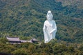 Giant Guanyin, Goddess Statue in countryside landscape of Tai Po, Hong Kong