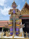 The giant guarding the temple\'s door at Wat Phra Kaew, the third one is named maiyarab