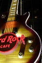 Giant guitar on Facade at the entrance of the Hard Rock Cafe in Las Vegas