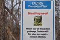 Giant Hogweed Poisonous Plant Warning Sign