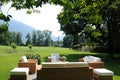 The giant hotel park of the luxury hotel Castello del Sole