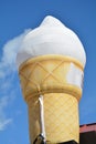 Giant Ice Cream Cone Sign in Mt. Angel, Oregon