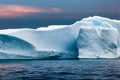 Giant iceberg in the ocean: spectacular scenery, Generative AI