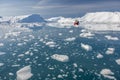 Giant Icebergs of Disko Bay Royalty Free Stock Photo