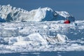 Giant Icebergs of Disko Bay Royalty Free Stock Photo