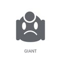 Giant icon. Trendy Giant logo concept on white background from F