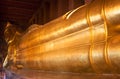 Giant image of reclining Buddha Royalty Free Stock Photo