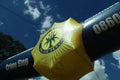 Giant inflatable police logo, south african police, saps