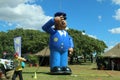 Giant inflatable police officer figure, south african police, saps