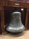 A giant iron bell on display in the Kunoor Lighthouse Museum Royalty Free Stock Photo