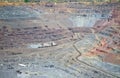 Giant iron ore opencast mine